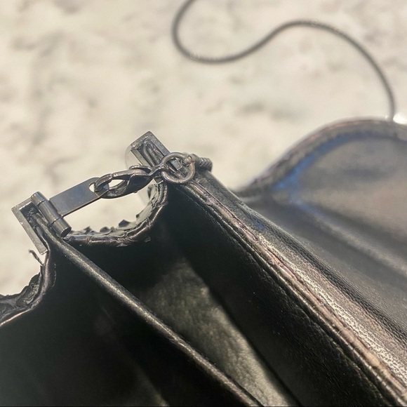 Maison Du Posh Studded Python Clutch - Picture 10 of 16